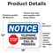 Signmission Telephone Conference Call In Progress Sign With Symbol, 18 in W x Rectangle, Vinyl Decal OS-2PACK-NS-D-1218-L-18532 - alternate 2